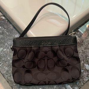 Black Coach Wristlet